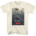 Wholesale JAWS Movie Nom Nom Legs Solid Natural Adult T-Shirt