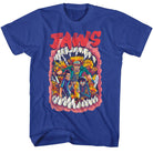 Wholesale JAWS Movie Big Mouth Solid Royal Adult T-Shirt