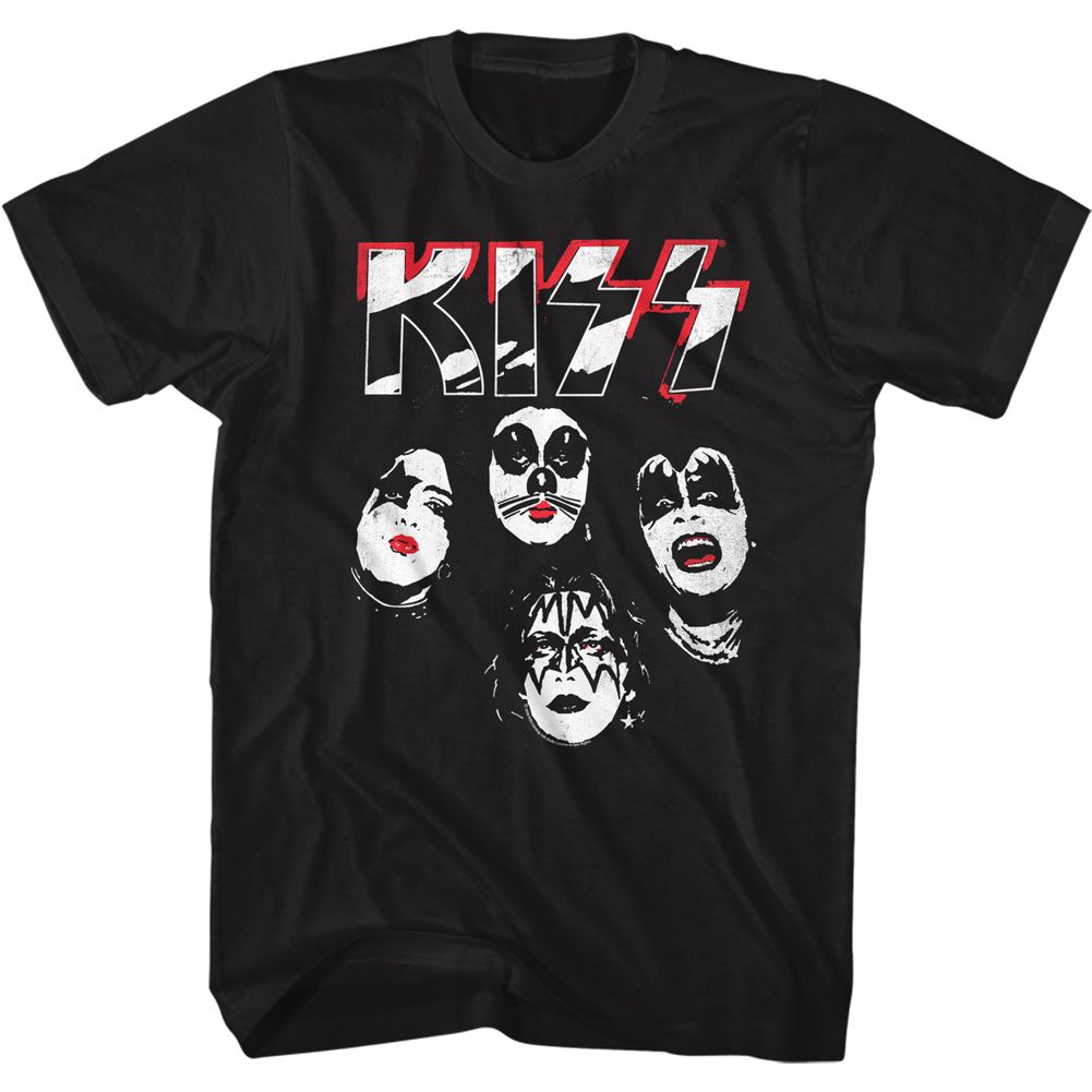 Wholesale KISS Logo Faces T-Shirt