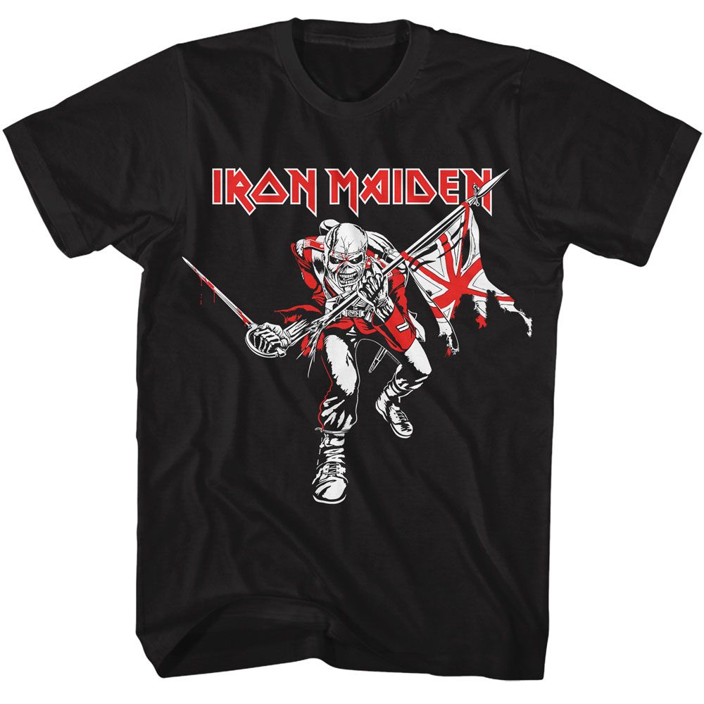 Wholesale Iron Maiden Red White Trooper T-Shirt