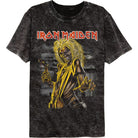 Wholesale Iron Maiden Killers Eddie Black Premium Fashion Mineral Wash Band T-Shirt