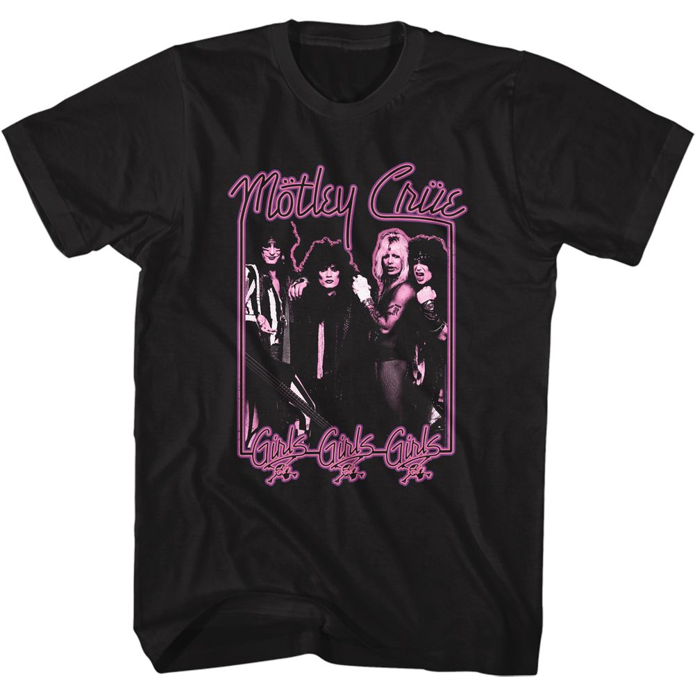 Wholesale Motley Crue Girls Girls Girls Neon T-Shirt