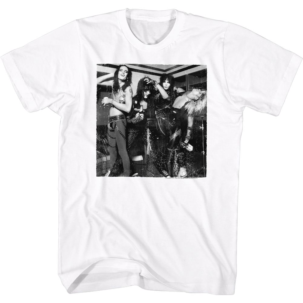 Wholesale Motley Crue B&W Band Pic T-Shirt