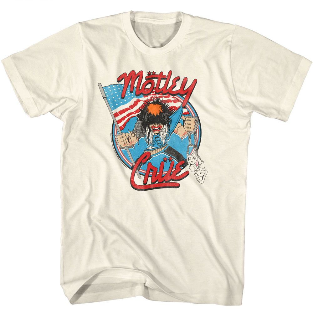 Wholesale Motley Crue Allister with Us Flag T-Shirt