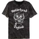 Wholesale Motorhead England Black Mineral Wash Premium Fashion Band Tee