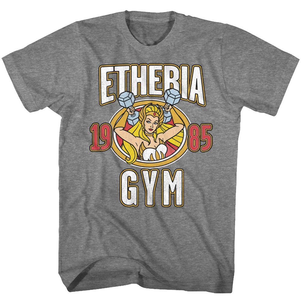 Wholesale Masters of the Universe Etheria Gym Heather Graphite Heather T-Shirt