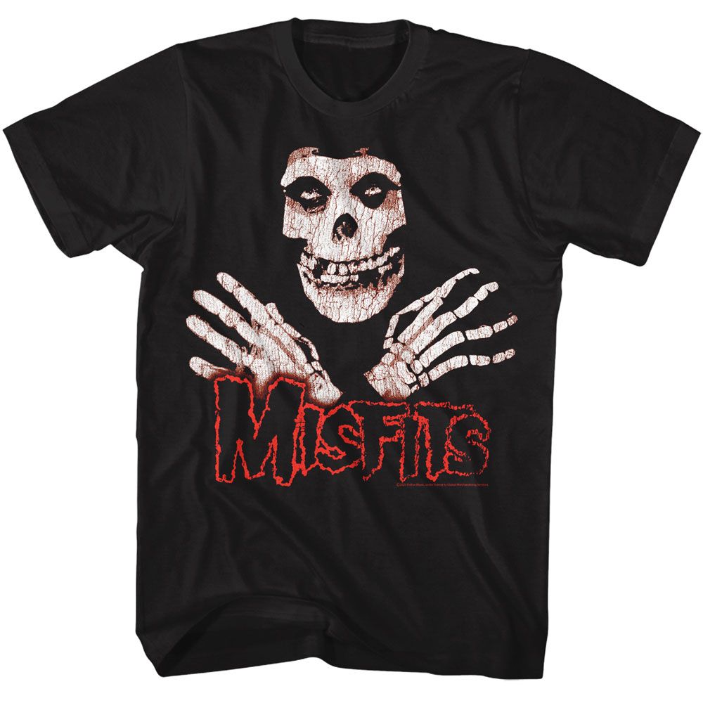 Wholesale Misfits Skull Hands T-Shirt