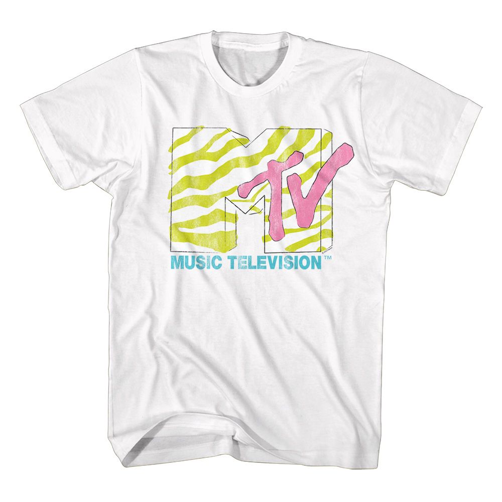 Wholesale MTV NEON ZEBRA LOGO T-Shirt