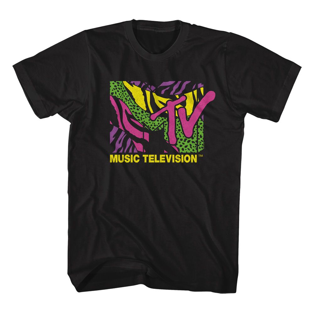 Wholesale MTV LEOPARD AND ZEBRA PRINT LOGO T-Shirt