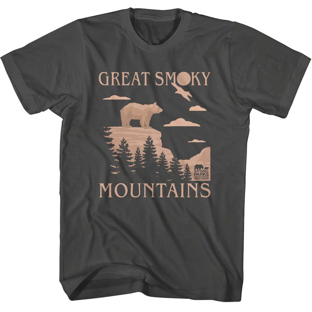 Wholeale NPCA-GREAT SMOKY MOUNTAINS-SMOKE ADULT S/S TSHIRT-S