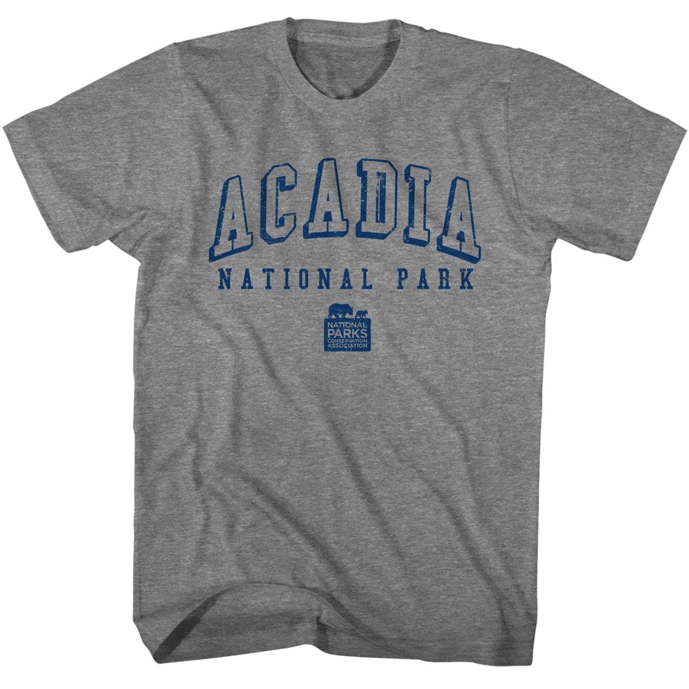 Wholeale NPCA-ACADIA NP COLLEGIATE-GRAPHITE HEATHER ADULT S/S TSHIRT-S