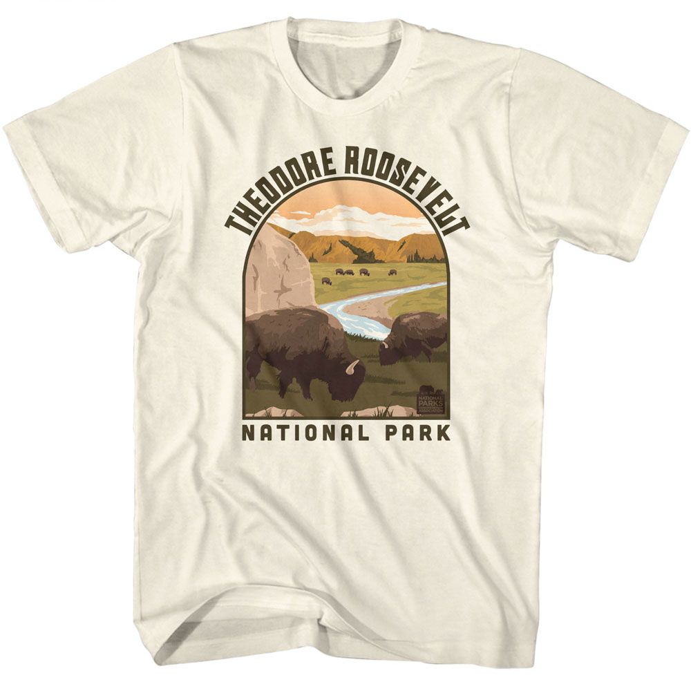 Wholeale NPCA-THEODORE ROOSEVELT LANDSCAPE SHAPE-NATURAL ADULT S/S TSHIRT-S