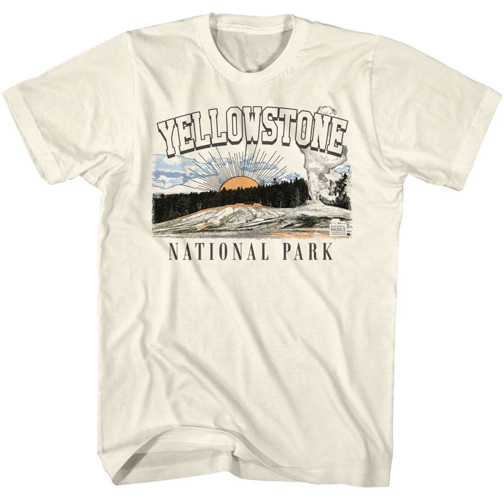 Wholeale NPCA-YELLOWSTONE-NATURAL ADULT S/S TSHIRT-S