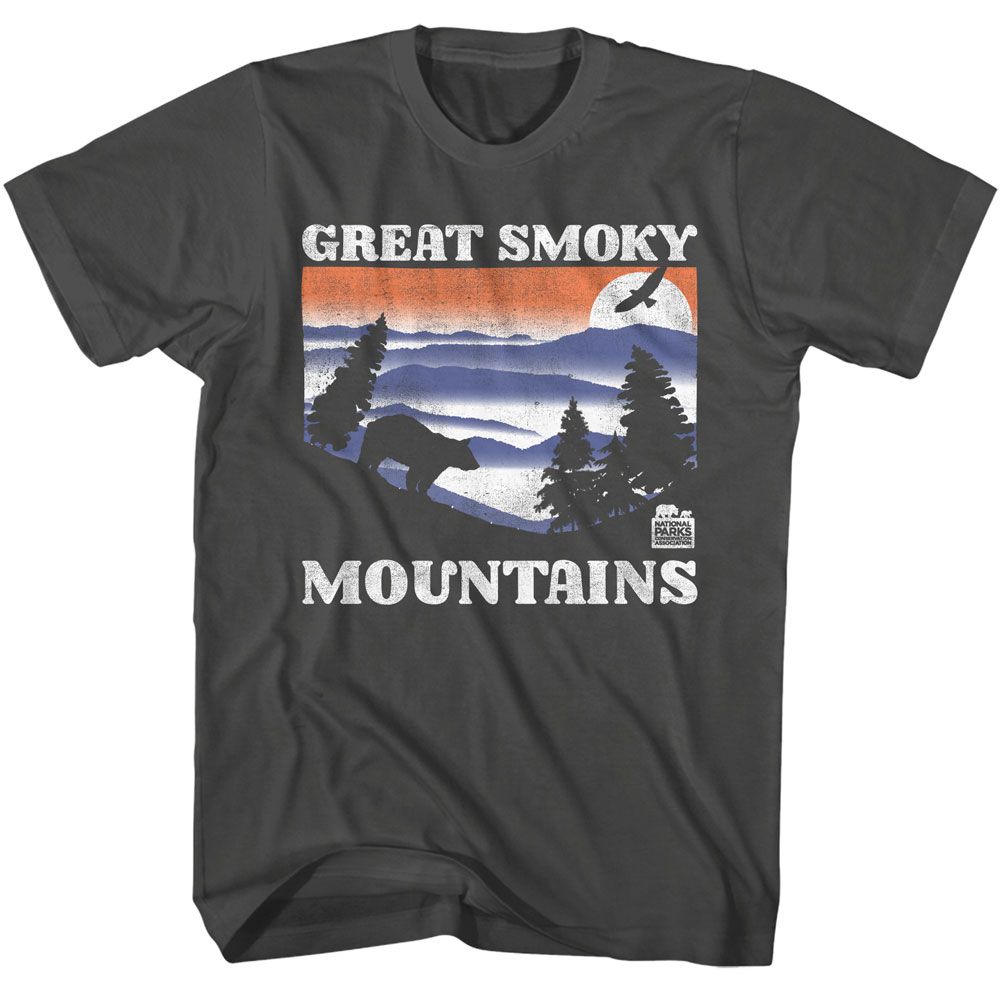 Wholeale NPCA-GSM BEAR AND MTNS DARK-SMOKE ADULT S/S TSHIRT-S