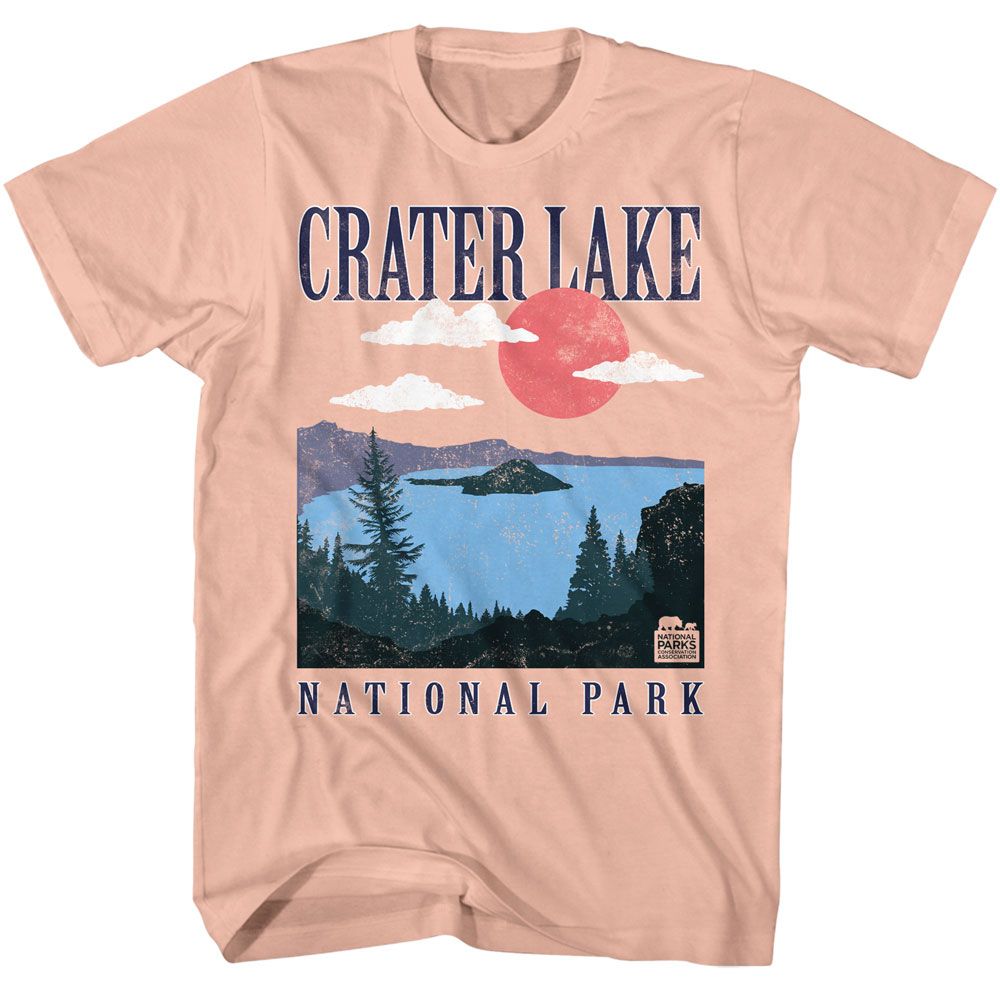 Wholeale NPCA-CRATER LAKE-PEACH ADULT S/S TSHIRT-S