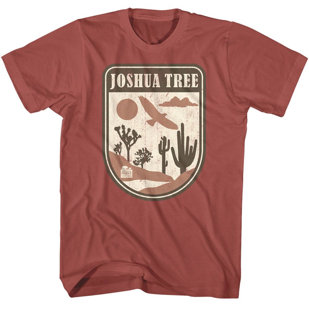 Wholeale NPCA-JOSHUA TREE BADGE 2-TERRACOTTA ADULT S/S TSHIRT-S