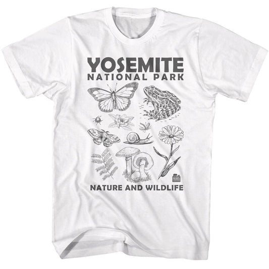 Wholeale NPCA-YOSEMITE NATURE AND WILDLIFE-WHITE ADULT S/S TSHIRT-S