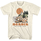 Wholeale NPCA-ACADIA DRAWN LIGHTHOUSE-NATURAL ADULT S/S TSHIRT-S