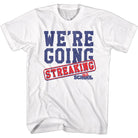 Wholesale Old School Movie Streaking White Adult T-Shirt