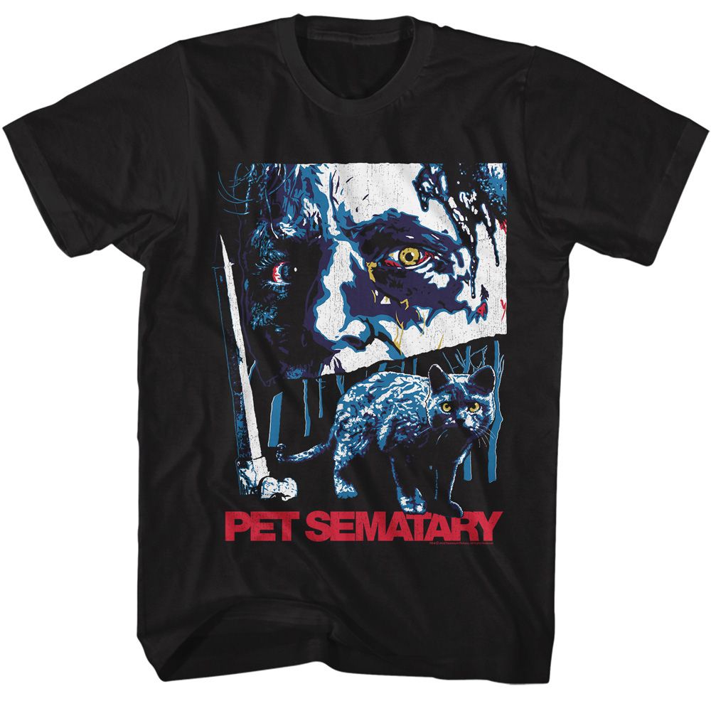 Wholesale Pet Sematary Movie Cover Cover Black Adult T-Shirt