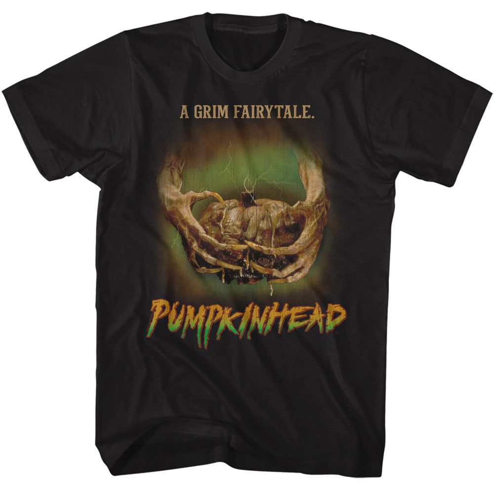 Wholesale Pumpkinhead Movie Claws Holding a Nasty Pumpkin Black Adult T-Shirt