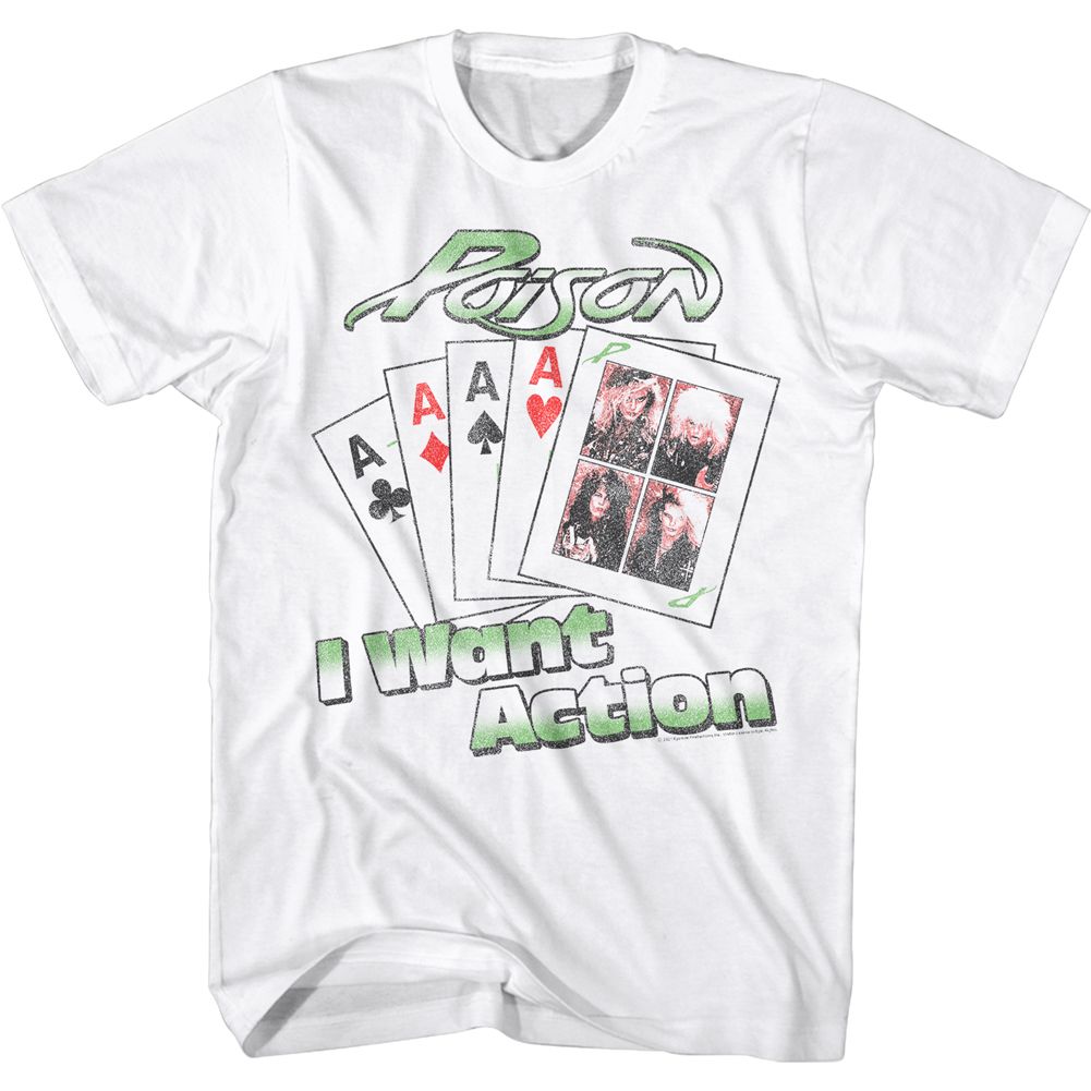 Wholesale Poison Want Action Card T-Shirt