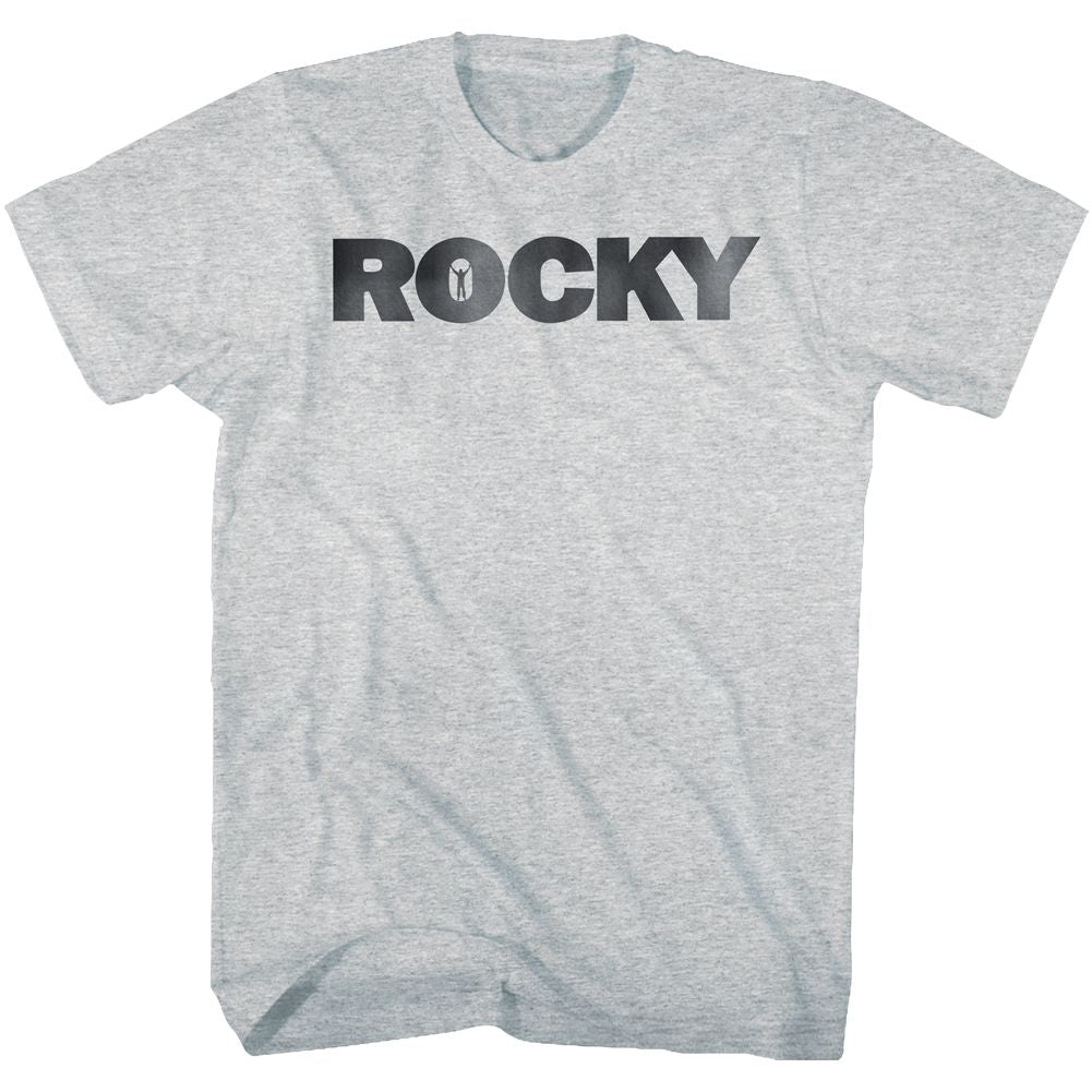 Wholesale Rocky Movie Logo Heather Gray Adult T-Shirt