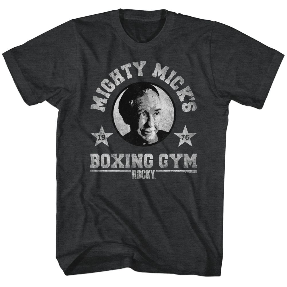 Wholesale Rocky Movie Mighty Mick Heather Black Adult T-Shirt