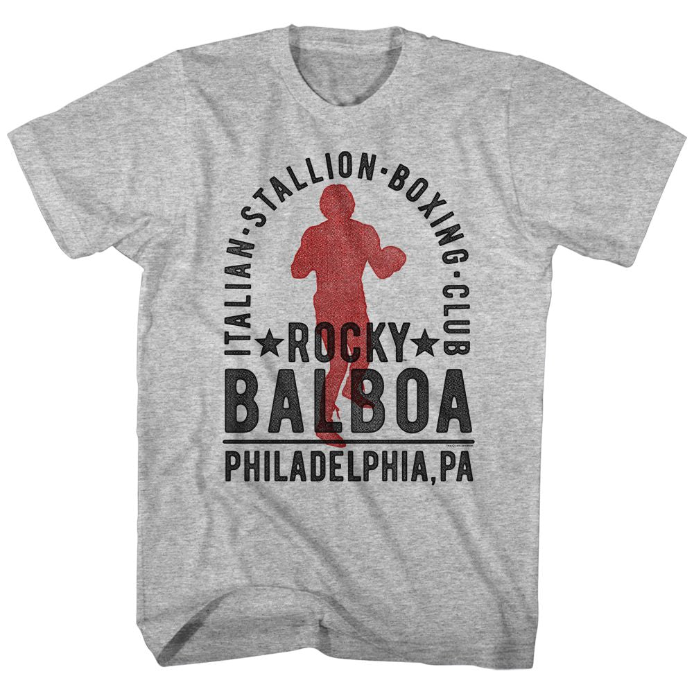 Wholesale Rocky Movie Balboa Boxing Club Heather Gray Adult T-Shirt