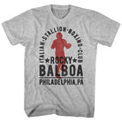 Wholesale Rocky Movie Balboa Boxing Club Heather Gray Adult T-Shirt