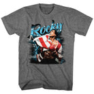 Wholesale Rocky Movie Airbrush Heather Graphite Adult T-Shirt