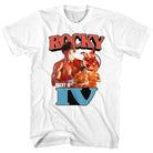 Wholesale Rocky Movie Orangey White Adult T-Shirt