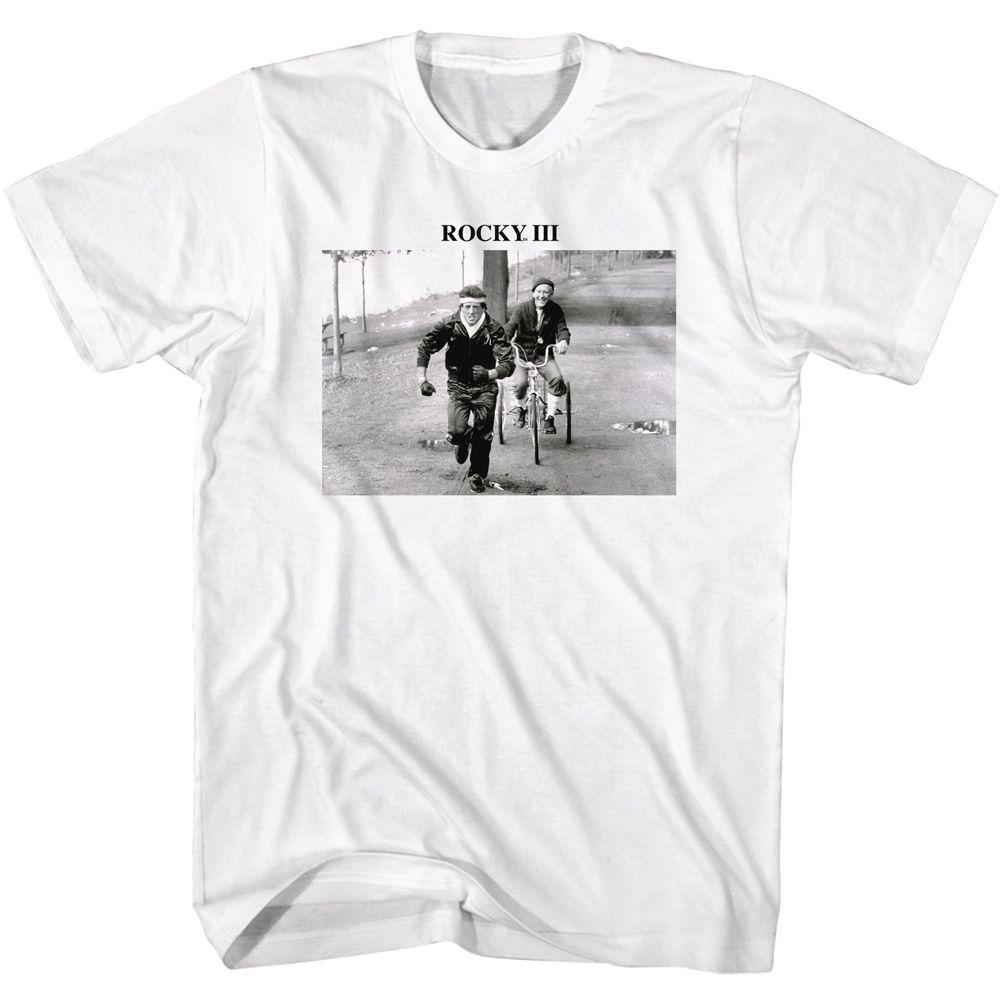Wholesale Rocky Movie Iii Park White Adult T-Shirt