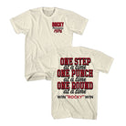 Wholesale Rocky Movie 1976 Front & Back Solid Natural Adult T-Shirt