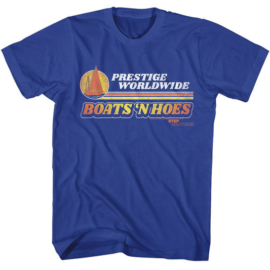 Wholesale Step Brothers Movie Prestige Worldwide Solid Royal Adult T-Shirt