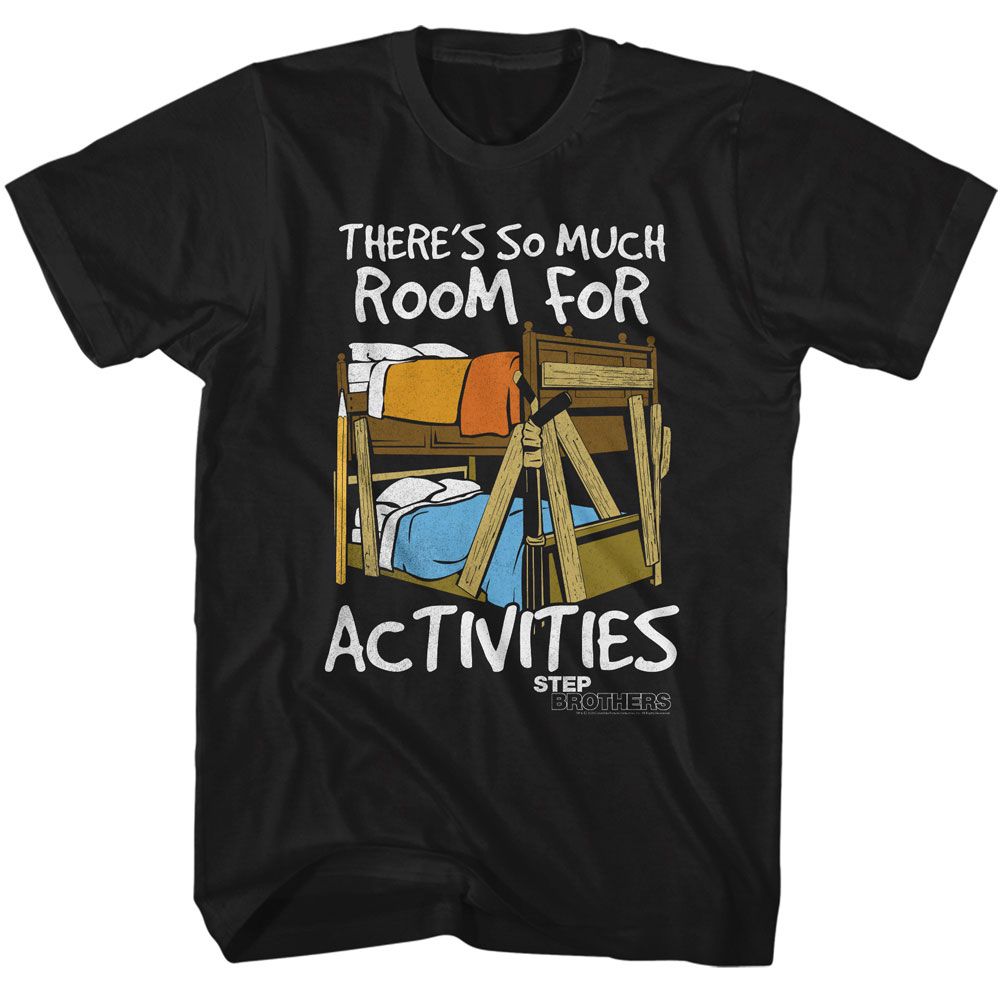 Wholesale Step Brothers Movie Room for Activities Black Adult T-Shirt