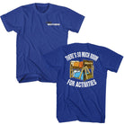 Wholesale Step Brothers Movie Activities Front Back Solid Royal Adult T-Shirt