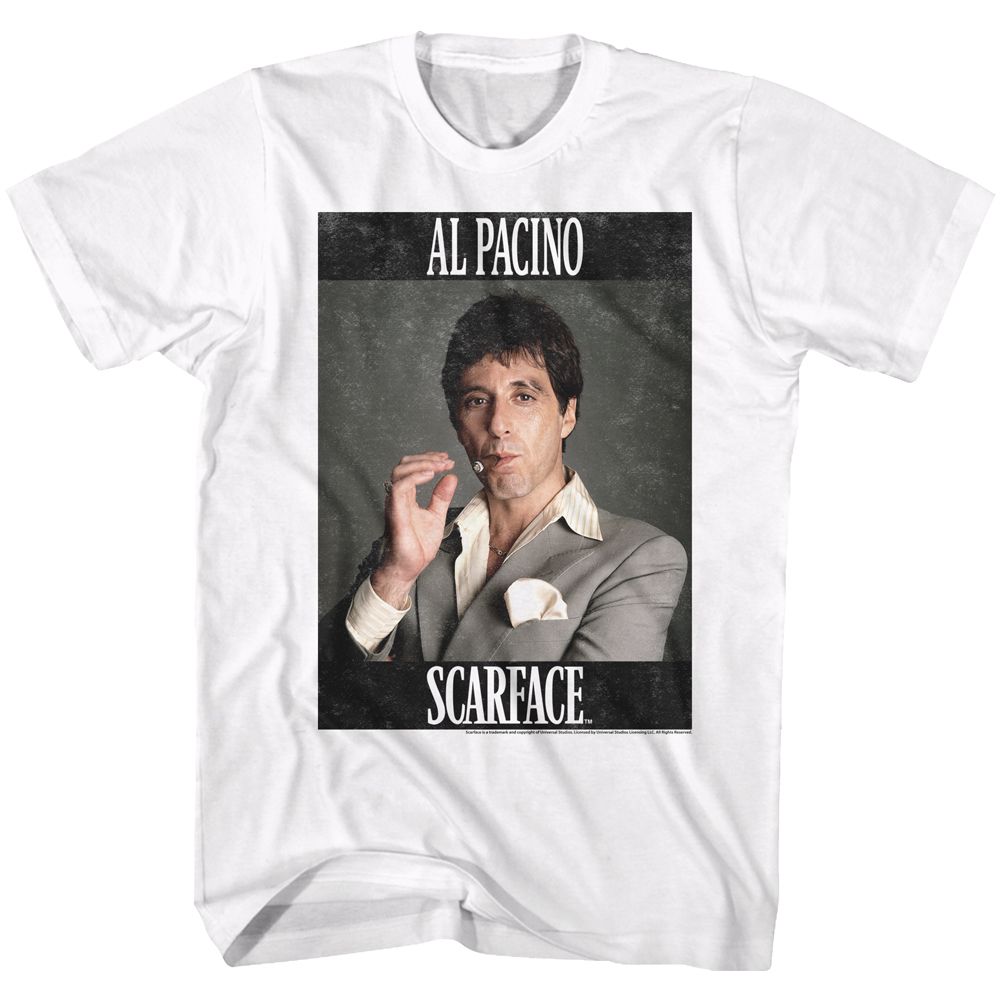 Wholesale Scarface Movie Pacino White Adult T-Shirt