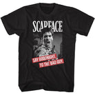 Wholesale Scarface Movie Say Goodnight Black Adult T-Shirt