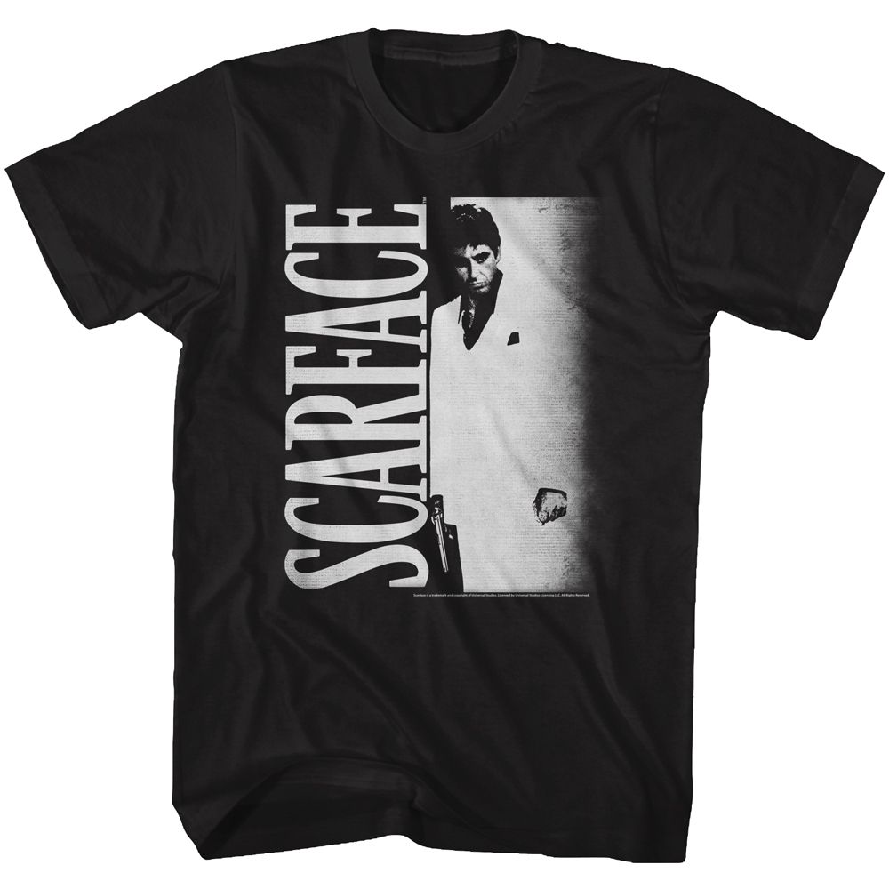 Wholesale Scarface Movie Lotsowht Black Adult T-Shirt