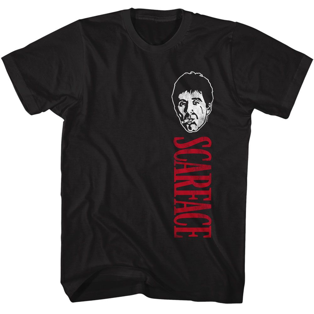 Wholesale Scarface Movie Tall Left Black Adult T-Shirt