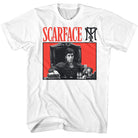 Wholesale Scarface Movie Red Background White Adult T-Shirt