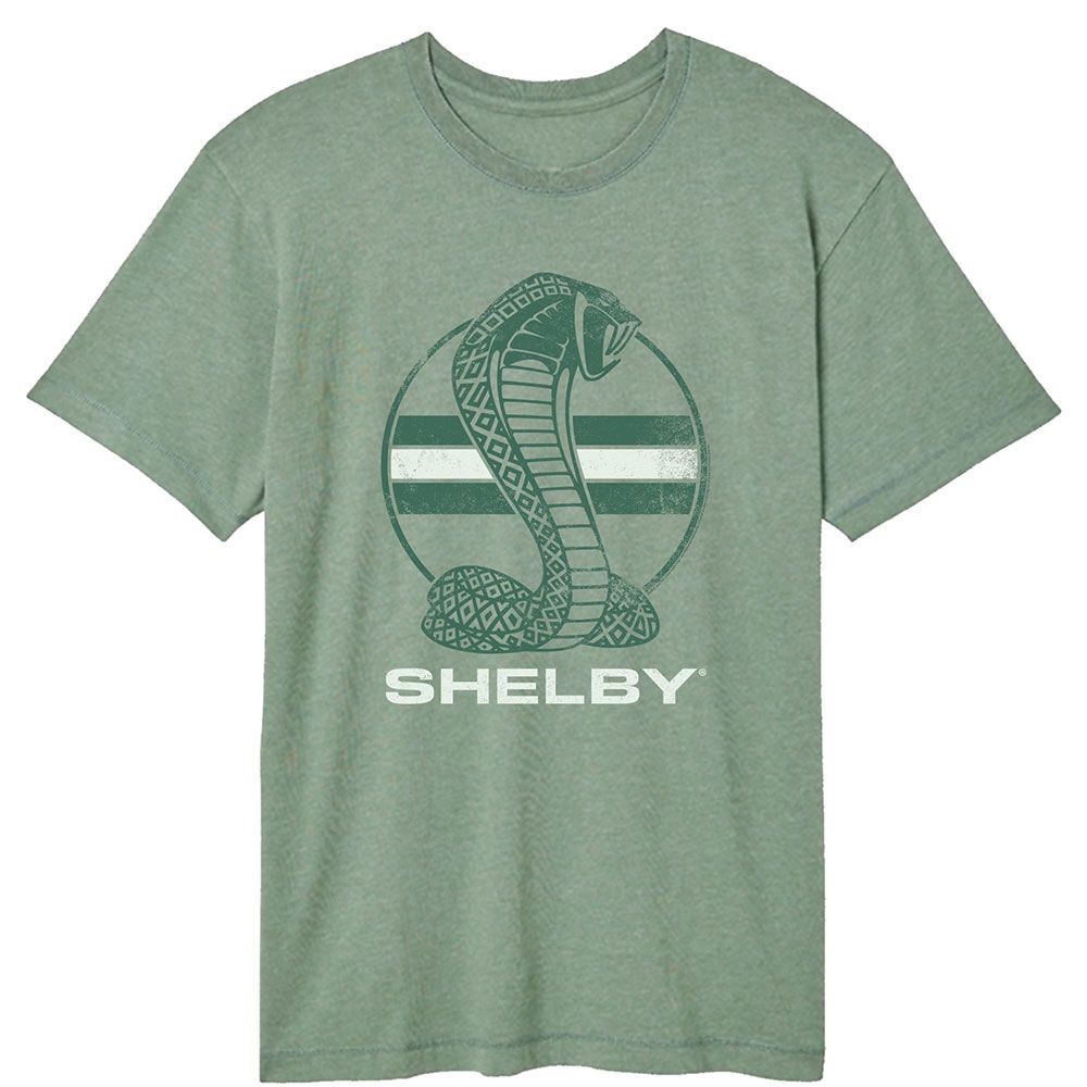 Wholesale Carrol Shelby Cobra Logo Premium Fashion Vintage Wash Automotive T-Shirt