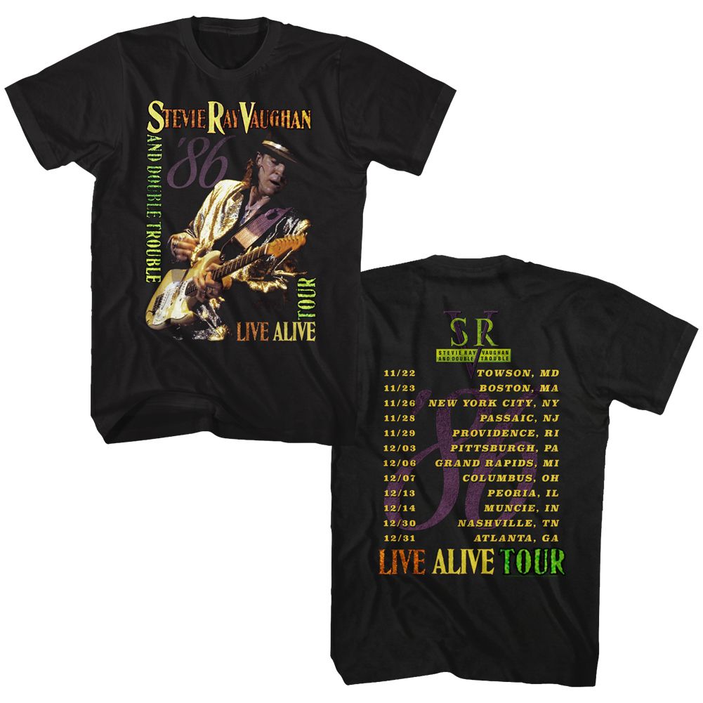 Wholesale Stevie Ray Vaughan Live Alive Tour T-Shirt