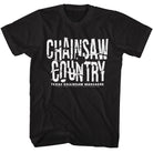 Wholesale Texas Chainsaw Massacre Chainsaw Country Black Adult T-Shirt