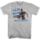 Wholesale Terminator Be Back Heather Gray Adult T-Shirt