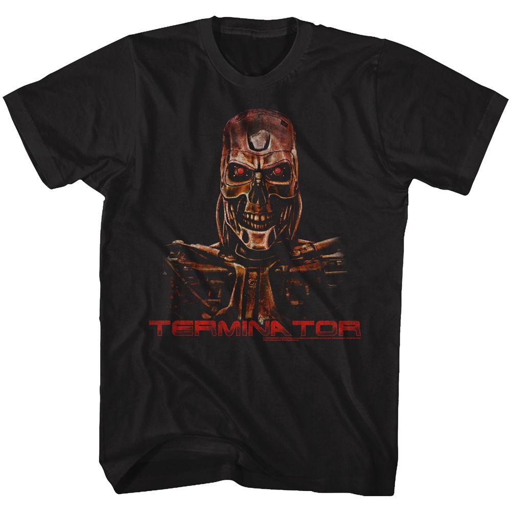 Wholesale Terminator Code Red Black Adult T-Shirt