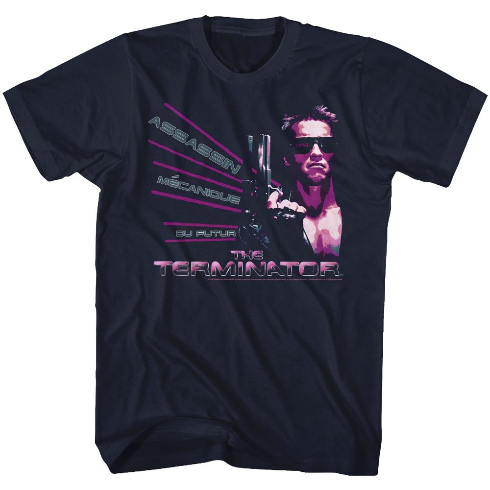 Wholesale Terminator Assasin Navy Adult T-Shirt