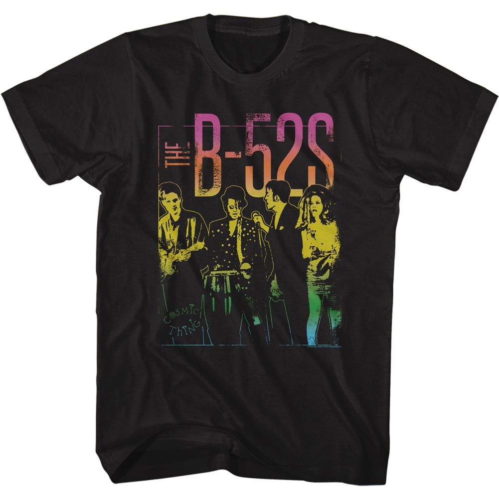 Wholesale The B-52's Band Photo Gradient T-Shirt