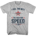 Wholesale Top Gun Movie Needing Speed Heather Gray Adult T-Shirt